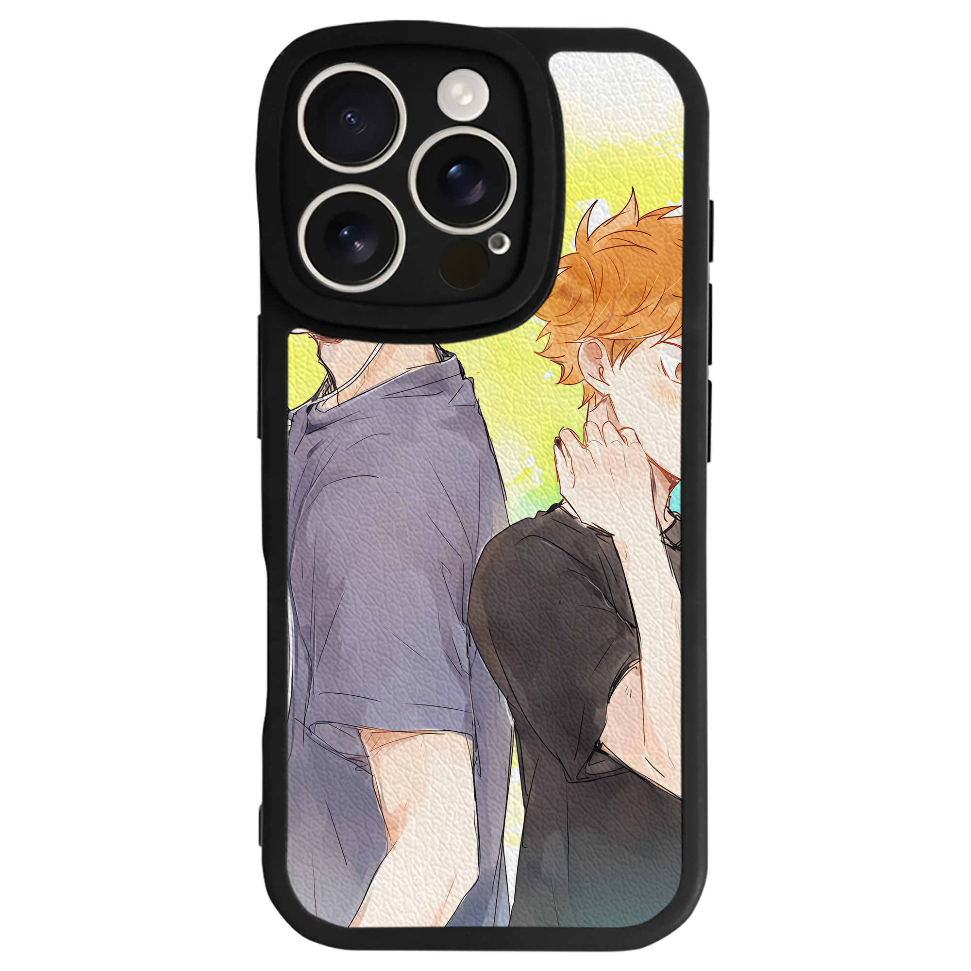 （画像用） ハイキュー!! Haikyu!! 【iPhone 16シリーズ対応】シリコンスマホケース（レザー調） 材質：シリコン